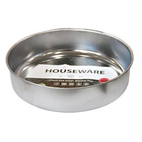 Тава - хром кръгла плитка ф32xh5см HOUSEWARE (HC-981535) - Horecano
