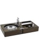 Пепелник с резачка за пури Wood 12x12xh7см (HC-981561) (SH-3000 WN) - Horecano
