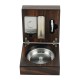 Пепелник с резачка за пури Wood 12x12xh7см (HC-981561) (SH-3000 WN) - Horecano