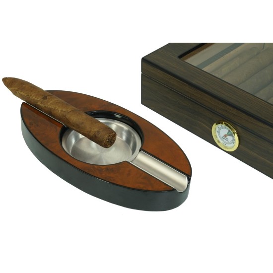 Пепелник за пури 20x10xh2,5см (HC-981563) (SH-1077Burl) - Horecano