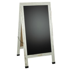 Информационна дъска 120,5x60,8см винтидж бяло (HC-981631) - Horecano