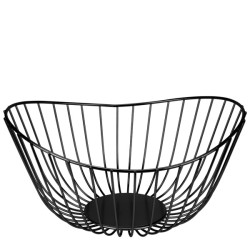 Метална фруктиера / купа елипса 28x27xh10/13см черна CHARM-(232032) (HC-981805) - Horecano