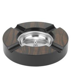 Пепелник за пури кръгъл WOOD ф16х3см (HC-981930) (SH-3053 E) - Horecano