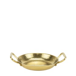 Метална шола с дръжки ф20xh3,5см CHARM GOLD-(HC-982122) - Horecano