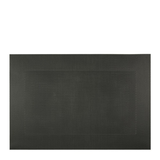 Подложка за хранене с кант черна 45x30см PVC (HC-98220) 243023-2 - Horecano