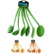 Комплект кухненски прибори  цветни 6бр.   PVC CN-(9908) - Horecano