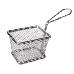 Иноксова кошничка за сервиране 10х8х7,5см (А0097) - Horecano