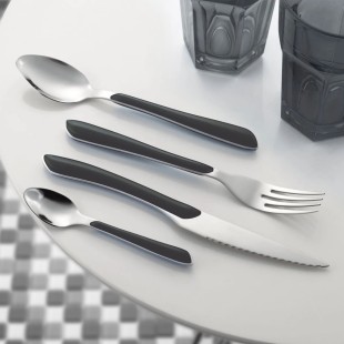 Комплект прибори за хранене от 16 елемента, ECLAT BLACK – Amefa