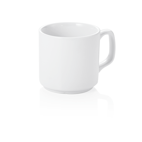 Порцеланова чаша MUG 260мл, ф7,6см, h7,7см, стакабъл - WAS