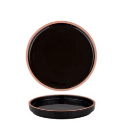 Порцеланова чиния 22см HELLA-BLACK-(HC-56437) - Horecano