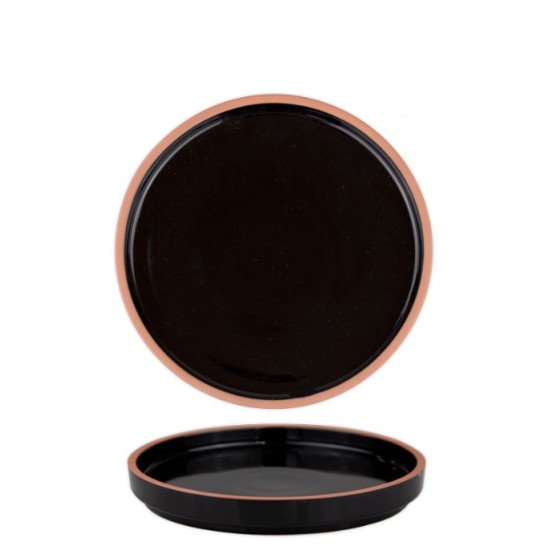 Порцеланова чиния 22см HELLA-BLACK-(HC-56437) - Horecano