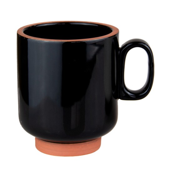 Порцеланова чаша MUG 400мл HELLA-BLACK-(HC-56442) - Horecano