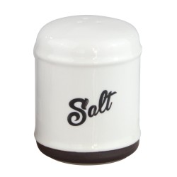 Порцеланова солница HELLA-BLACK & WHITE-(HC-56554) - Horecano 