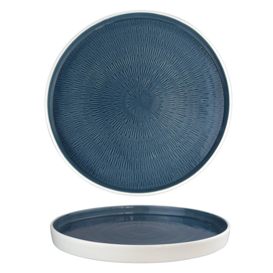 Порцеланова чиния 28см HELLA-STEEL BLUE-(HC-56561) - Horecano