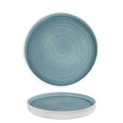 Порцеланова чиния 24см HELLA-LIGHT SUMMER BLUE-(HC-56562) - Horecano