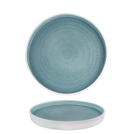 Порцеланова чиния 24см HELLA-LIGHT SUMMER BLUE-(HC-56562) - Horecano