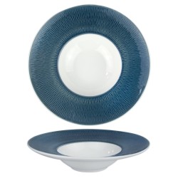 Порцеланова чиния за паста 24см HELLA-STEEL BLUE-(HC-56567) - Horecano
