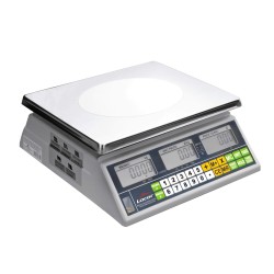 Професионална електронна везна / кантар с квадратна основа, до 30кг, 0,2W (max), IPX 54, 30x32x12см - Lacor