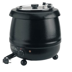 Електрически отоплител за супа, емайлиран, 220-240V, 50/60HZ, 400 - 475W, 30-90°C, 10л, ф34,5x36см, 4,5кг, PROFESIONAL – Lacor