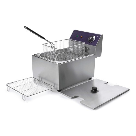 Електрически фритюрник, 220-240V, 50/60Hz, 2500W, 50°C - 190°C, 6л, 27x41x31см, 5,5кг, PROFESIONAL - Lacor