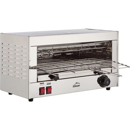 Електрически хоризонтален тостер, 220-240V, 50/60Hz, 2400W, 6 лампи, 50x25x28см, 7,1кг – Lacor
