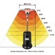 Външна газова лампа за отопление, 14KW (max), 870g/h, 2,24м, 20кг, инокс - Lacor