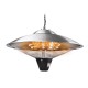 Алуминиева електрическа лампа / нагревател за отопление, висяща, 220-240V, 50/60Hz, 900/1200/2100W, IP24, ф58,5x35см, 2,75кг - Lacor.