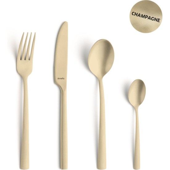 Комплект прибори за хранене от 16 елемента Manille Champagne - Amefa