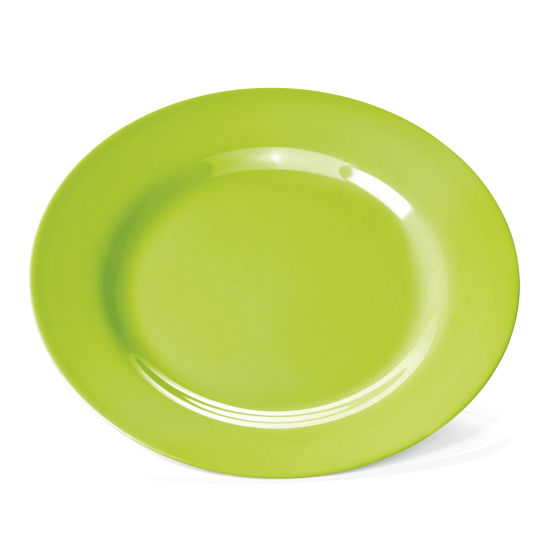 Меламинова чиния, плитка, ф23см, ябълково зелена, Melamine - WAS