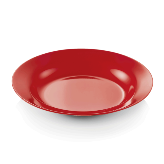 Меламинова чиния, дълбока, ф20см, червена, Melamine - WAS