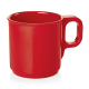 Меламинова чаша MUG, 250мл, ф7,7см, h7,8см, червена, стакабъл, Melamine - WAS