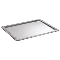 Иноксово плато, 50х36xh1см, с декорация, стакабъл, SCHÖNER ESSEN – APS