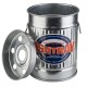Метален пепелник, кръгъл, ф8,5см, h11,5см, сив, SMOKY - APS