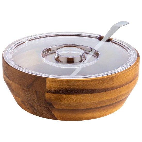 Дървена купа, кръгла, ф25см, h8,5см, 2,5л, стакабъл, „ACACIA“ – APS
