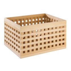 Дървена кутия, 34x26хh20cм, правоъгълна, кафява, стакабъл, BROTSTATION – APS