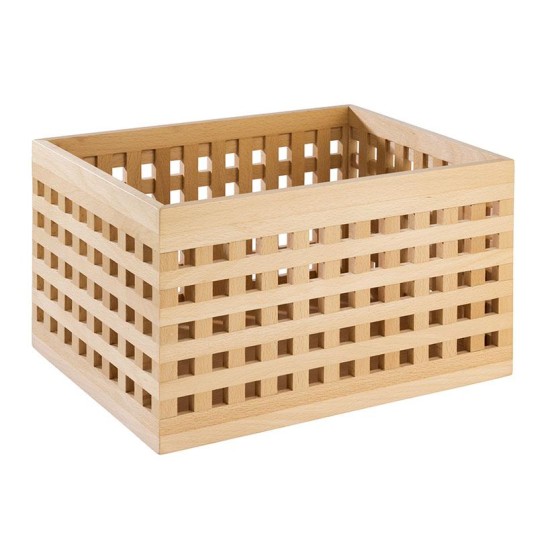 Дървена кутия, 34x26хh20cм, правоъгълна, кафява, стакабъл, BROTSTATION – APS