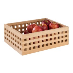 Дървена кутия, 34x26хh12,5cм, правоъгълна, кафява, стакабъл, BROTSTATION – APS.
