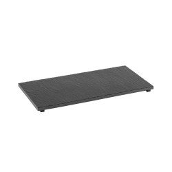 Каменно плато за сервиране с неплъзгащи се крачета, GN 1/3, 32,5x17,6см, правоъгълно, черно, стакабъл, VALO – APS