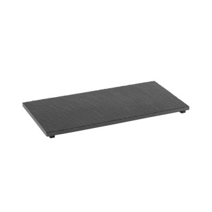 Каменно плато за сервиране с неплъзгащи се крачета, GN 1/3, 32,5x17,6см, правоъгълно, черно, стакабъл, VALO – APS