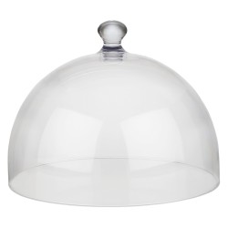 Пластмасов капак, кръгъл, ф30см, h22см, прозрачен, стакабъл, DOME – APS