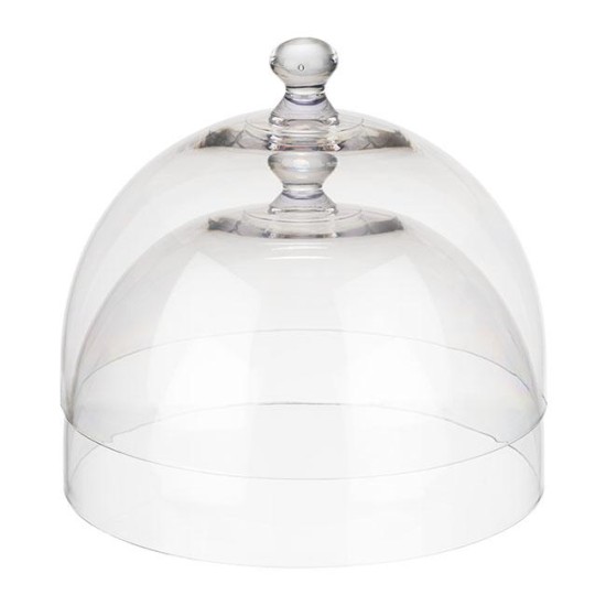 Пластмасов капак, кръгъл, ф30см, h22см, прозрачен, стакабъл, DOME – APS