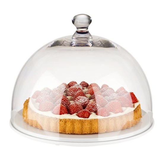Пластмасов капак, кръгъл, ф30см, h22см, прозрачен, стакабъл, DOME – APS