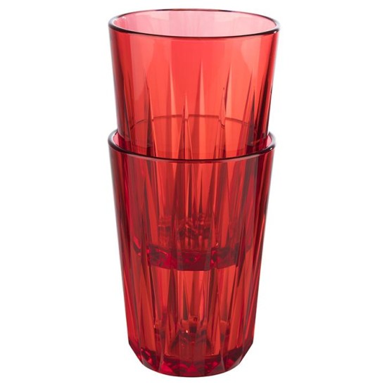 Чаша, тритан, ф7см, h9,5см, 150мл, червена, стакабъл, „CRYSTAL“ - APS