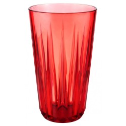 Чаша, тритан, ф9см, h15,5см, 500мл, червена, стакабъл, „CRYSTAL“ - APS