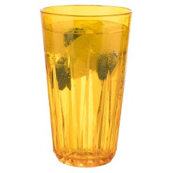 Чаша, тритан, ф9см, h15,5см, 500мл, оранжева, стакабъл, „CRYSTAL“ - APS