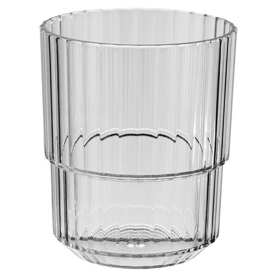 Чаша за напитки, тритан, ф8,5см, h10см, 300мл, сива, стакабъл, „LINEA“ - APS