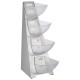 Диспенсър на 4 нива, инокс/SAN, 19,5x33xh53см, 4х1л, MULTI RACK - APS