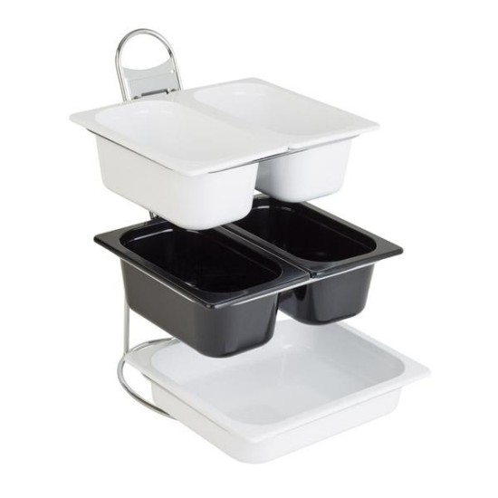 Стойка за бюфет, инокс / хром, GN 1/2  31,5x41,5xh48см, LITTLE - APS