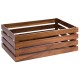Дървена касетка, правоъгълна, GN 1/1, 55,5x35xh20см, кафява, стакабъл, SUPERBOX – APS