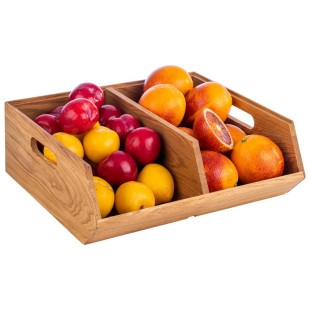 Дървена кутия за бюфет с 2 разделения, 35x31xh12,5см, стакабъл – APS
